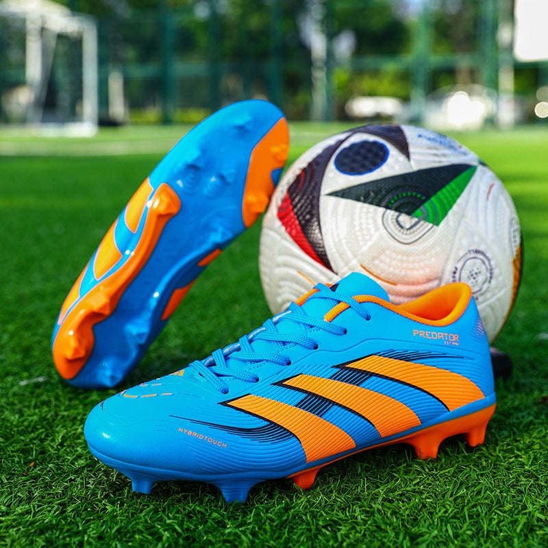New Large Size Football Shoes for Boys and Girls, Primary School Students, Boys and Teenagers, Long Spikes Ag Broken Spikes Tf Game Training Shoes - Image 1