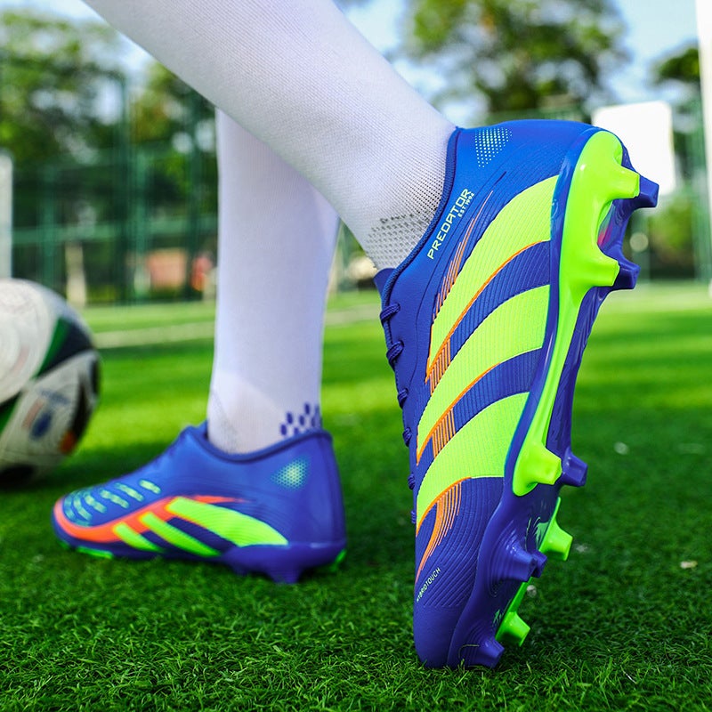 New Large Size Football Shoes for Boys and Girls, Primary School Students, Boys and Teenagers, Long Spikes Ag Broken Spikes Tf Game Training Shoes - Image 5