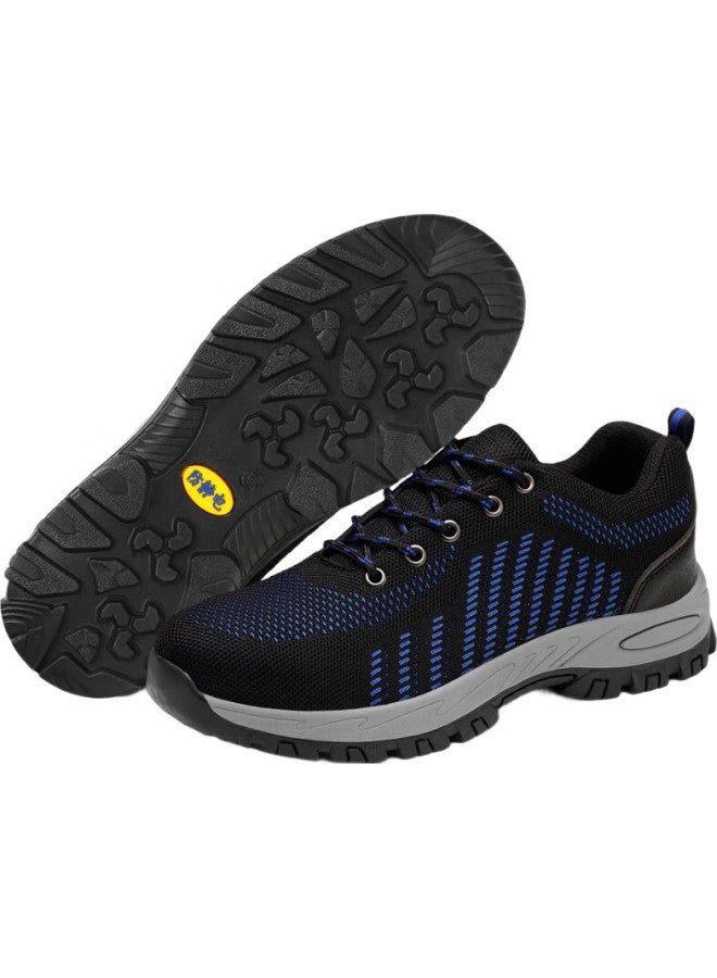 Jingtu Safety Shoes For Men, Anti-Static, Breathable, Steel Toe Cap, Puncture-Resistant, Wear-Resistant, Safety Work Functional Shoes Size 43 - Image 1