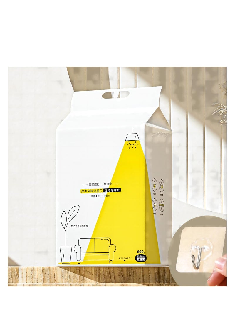 SYOSI 150 Pieces Disposable Face Tissue, Extra Ultra Soft and Thick Lint-Free Facial Towels for Sensitive Skin, Chemical-free, Daily Clean Face Towels for Skin Care, Makeup Remover and Facial Cleansing - Image 1