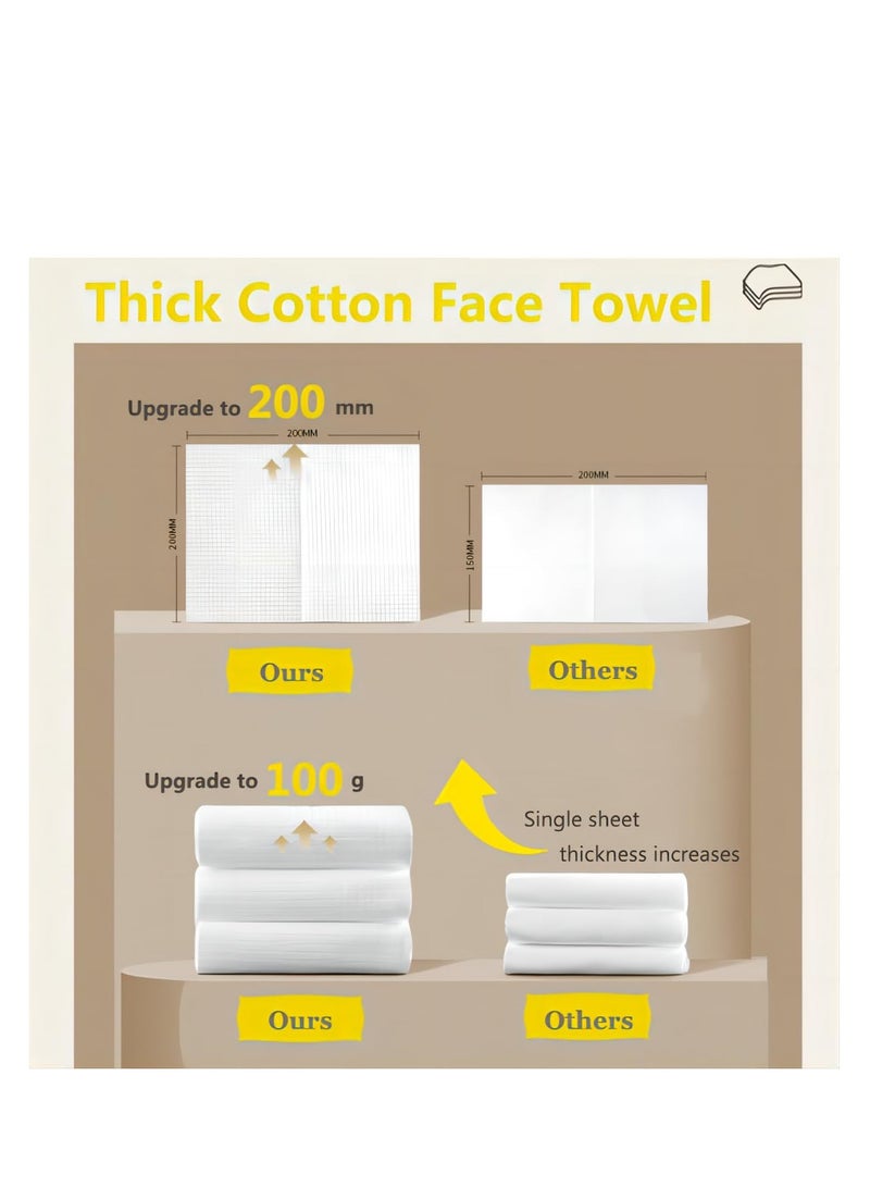 SYOSI 150 Pieces Disposable Face Tissue, Extra Ultra Soft and Thick Lint-Free Facial Towels for Sensitive Skin, Chemical-free, Daily Clean Face Towels for Skin Care, Makeup Remover and Facial Cleansing - Image 5