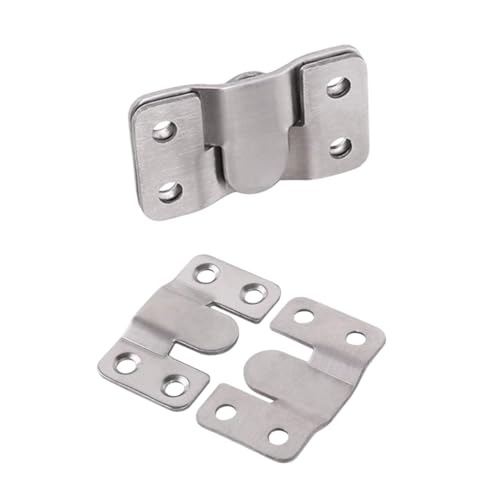 Timber Acoustics® Heavy Duty Stainless Steel Wall Mounting Brackets for Acoustic Panels, Mirrors, Photo Frames, Shelves and Headboards, Invisible Concealed Wall Mount Hardware (Set of 2) - Image 1