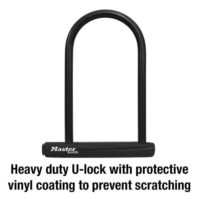 Master Lock 8170D, 6-1/8 inch Wide U-Lock with 8" Shackle, Black - Image 3