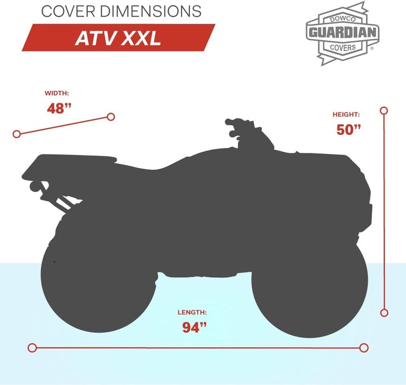 Dowco Guardian Water Resistant ATV Cover - Black, XX-Large - Image 4