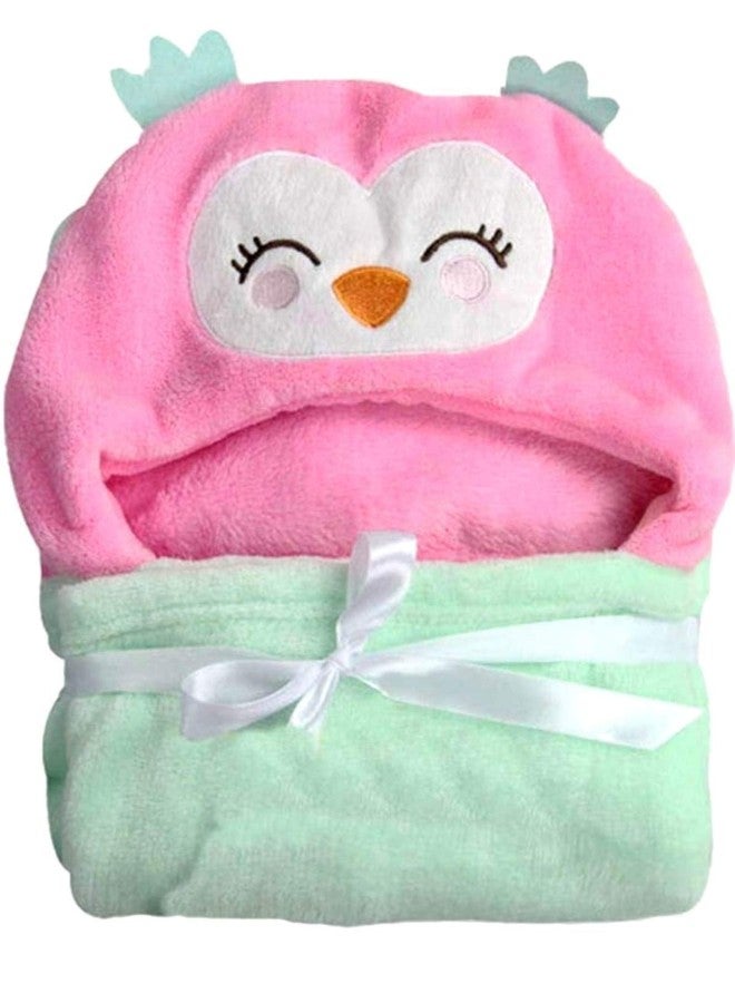 First Kick New Born Baby Micro fleece Pack of Super Soft Bathrobe Baby Wrapper Cum Bath Towel (80cm x 80cm, 0-6 Months, Multicolour) - Image 1