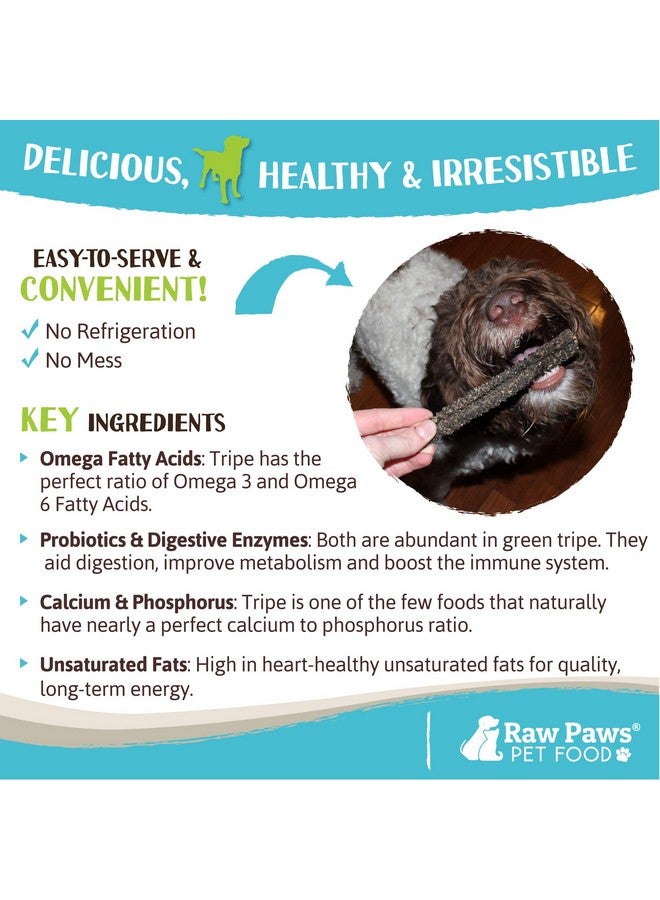 Raw Paws Green Lamb Tripe Sticks For Dogs, 25Pack  Single Ingredient, Crunchy Green Tripe Lamb Dog Treats  GrassFed, Free Range Dehydrated Lamb Tripe For Dogs All Natural Dog Chews - Image 4