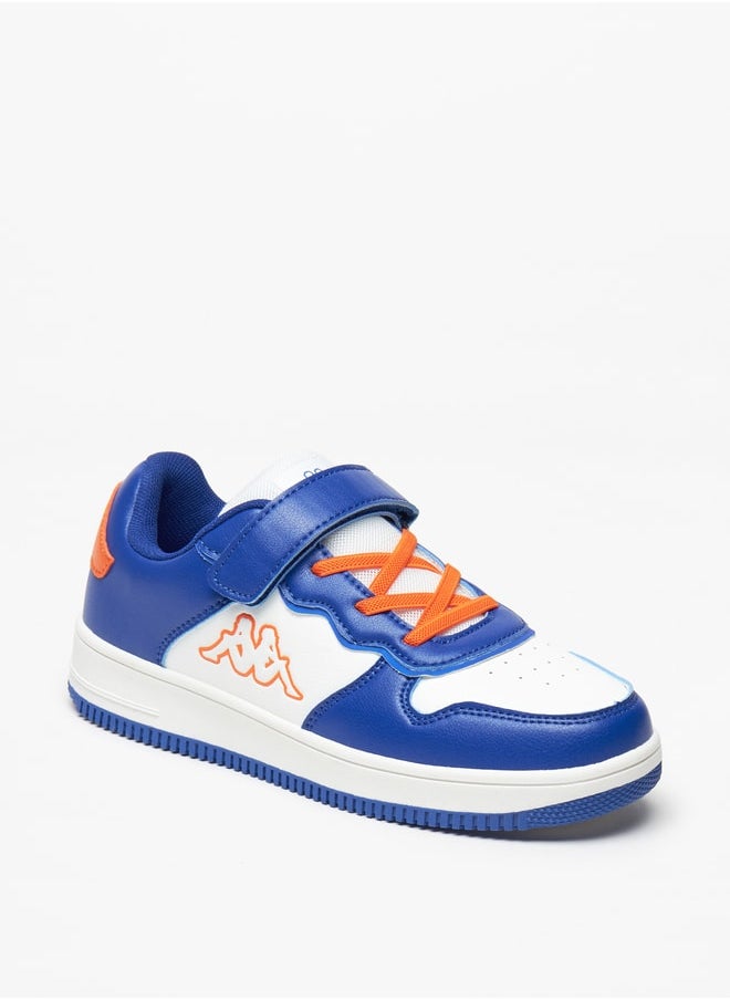 Kappa - Boys' Textured Sneakers with Hook and Loop Closure - Image 1