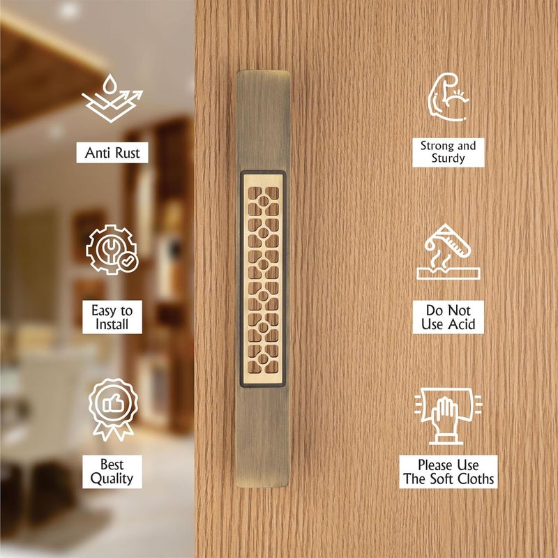 Compass 12" Stainless Steel 304 Grade Main Door Handle | Door Handles for Main Door | Pull Handles for All The Doors of House | Office | Hotels, Antique Finish| 105 - Image 4