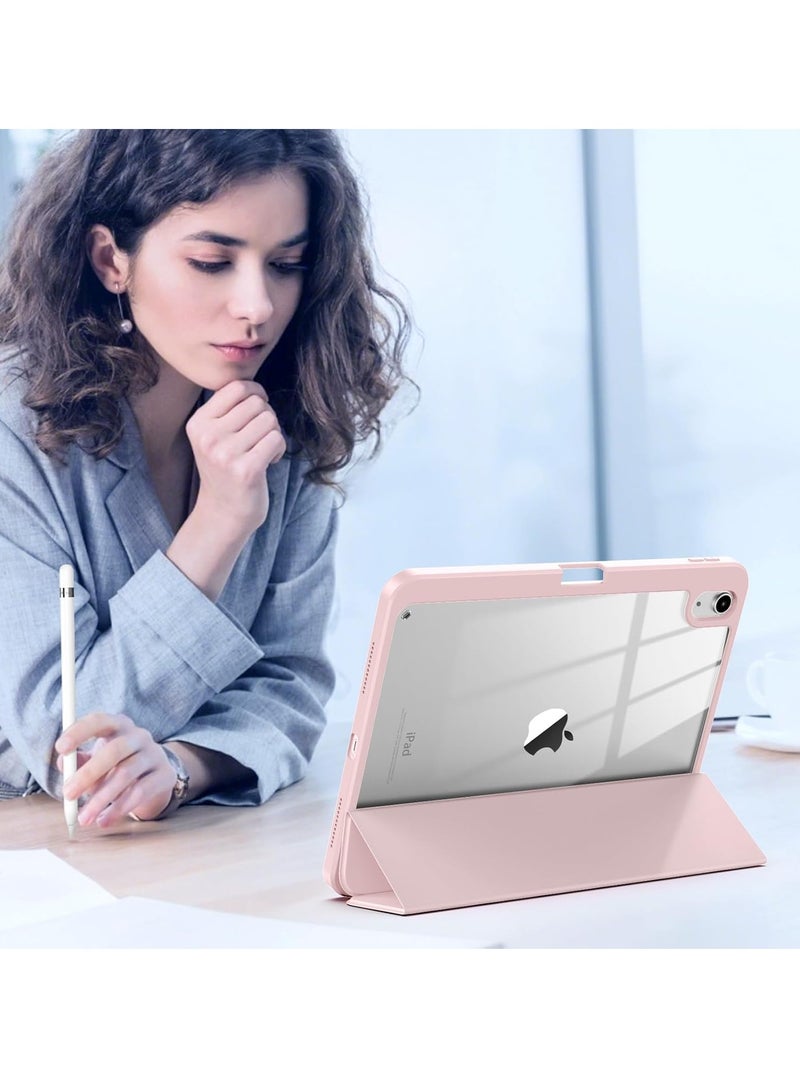 DUSALA 2 in 1 Case for iPad (A16) 11th Generation 11 Inch 2025 with Pencil Holder,Slim Protective Cover with Clear Back Shell,Auto Wake/Sleep With Tempered Glass - Image 4