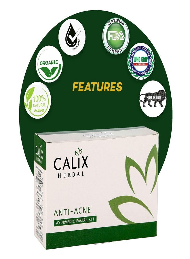كلاليكس هيربال مجموعة كاليكس العشبية العضوية لمكافحة حب الشباب، تركيبة أيورفيدية للعناية بالوجه، تحتوي على النيم والعسل | مجموعة صغيرة للعناية بالوجه للنساء والرجال، مناسبة لجميع أنواع البشرة - (مجموعة من 5 قطع) (50 غرام) - عبوة من قطعتين - Image 4