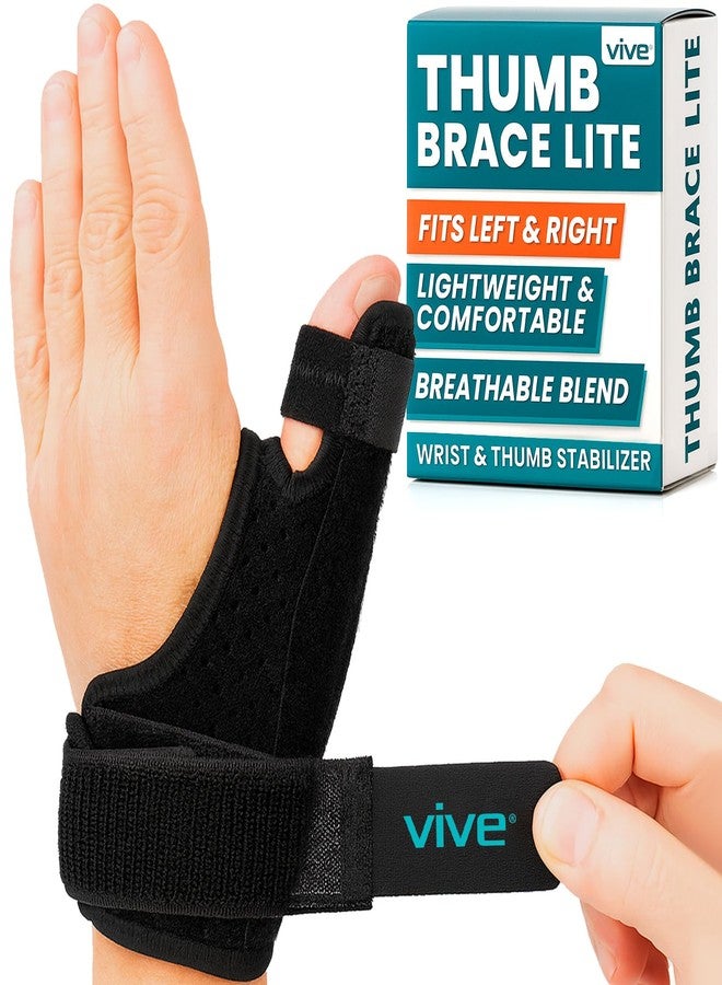 Vive Thumb Brace & Wrist Stabilizer (Fits Left and Right) - Thumb Spica Splint for Arthritis, Tendonitis, and De Quervains - Support Wrap for Men and Women - Pain Relief for Carpal Tunnel and Sprains - Image 1