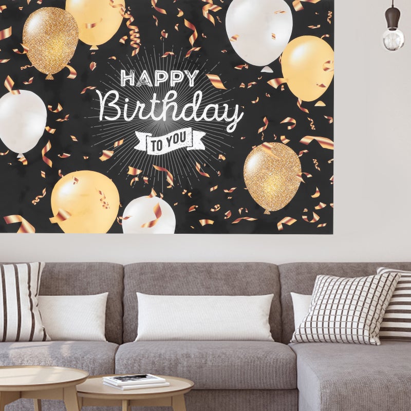 🏠 لوحة خلفية لحفلة عيد ميلاد مربعة 210x150 سم طباعة عالية الدقة - Image 4