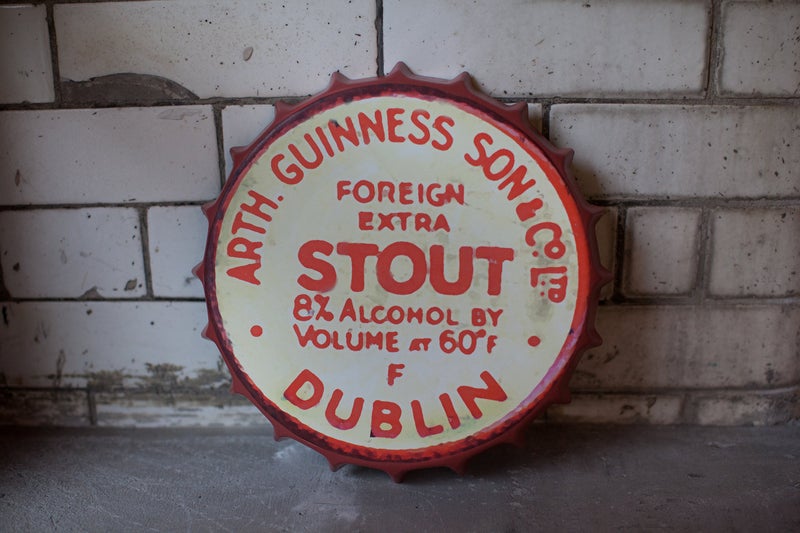 GUINNESS Guinness Vintage Merchandise Tin Sign | Guinness Metal Sign Wall Decor | Man Cave Beer Barrel Decor Decorations  - Image 2