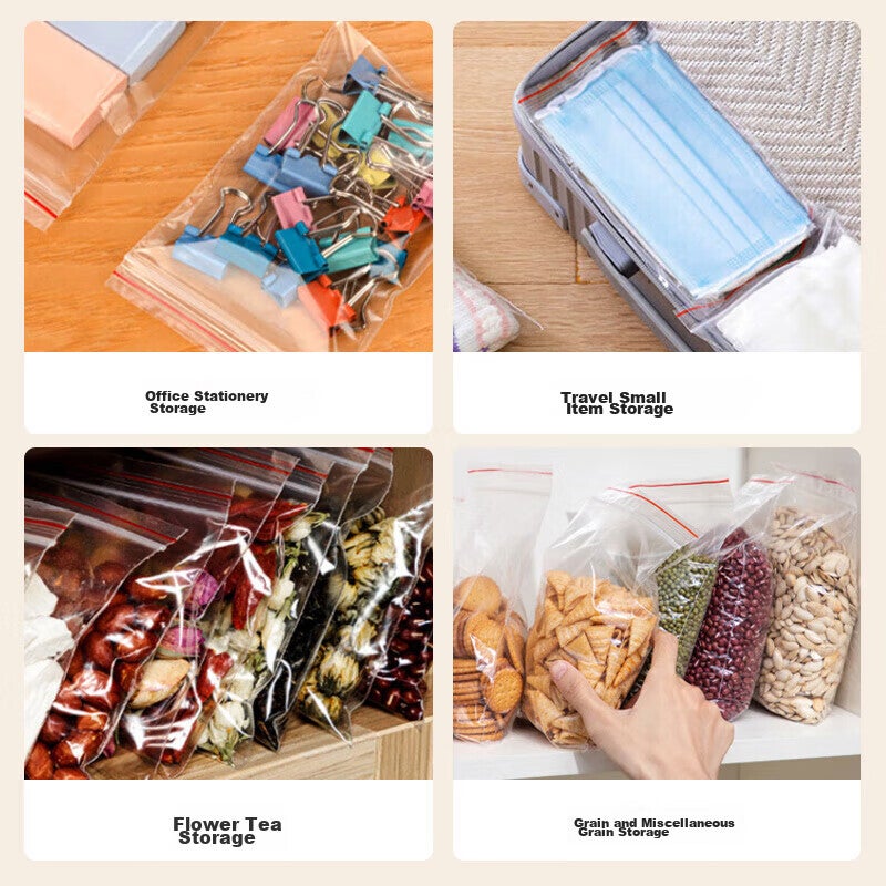 JD Jing Zao MAXCOOK Food Storage Bags, PE Food Sealing Bags, Quick-Seal Packaging Bags, Plastic Sealing Bags, 100 Pieces MCPJ6026 - Image 3