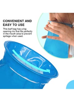 SANMUGEED 24 Pack Emesis Bag, Disposable Vomit Bags, Aircraft & Car Sickness Bag, Portable Nausea Bags for Pregnant Women – 1000ml  - Image 3