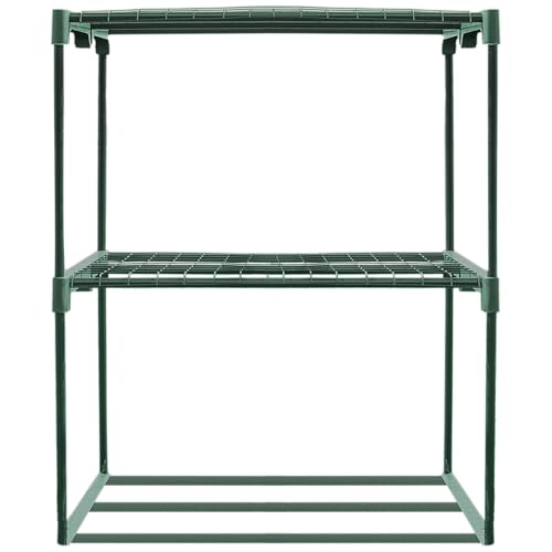 Zenport SH3222A 3Tier Greenhouse Plant Growing Rack Black - Image 1