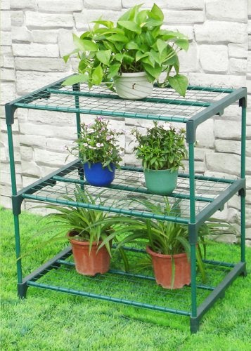 Zenport SH3222A 3Tier Greenhouse Plant Growing Rack Black - Image 3