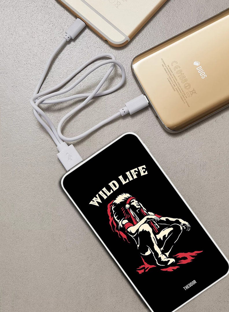 Theodor 10,000 mAh Super Fast Charging Ultra Compact Power Bank with Quick Charge & Power Delivery, Portable Charger For iPhone and Android Wild Life - Image 2