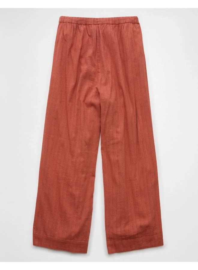 American Eagle AE High-Waisted Wide-Leg Gauze Pant