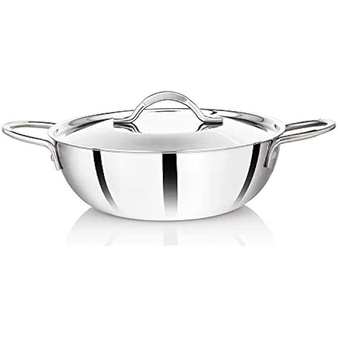 Premier 3Ply Clad Stainless Steel Kadai 30 Cm
