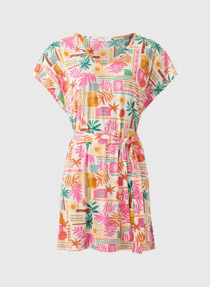 Matalan Multicolour Summer Print Kaftan