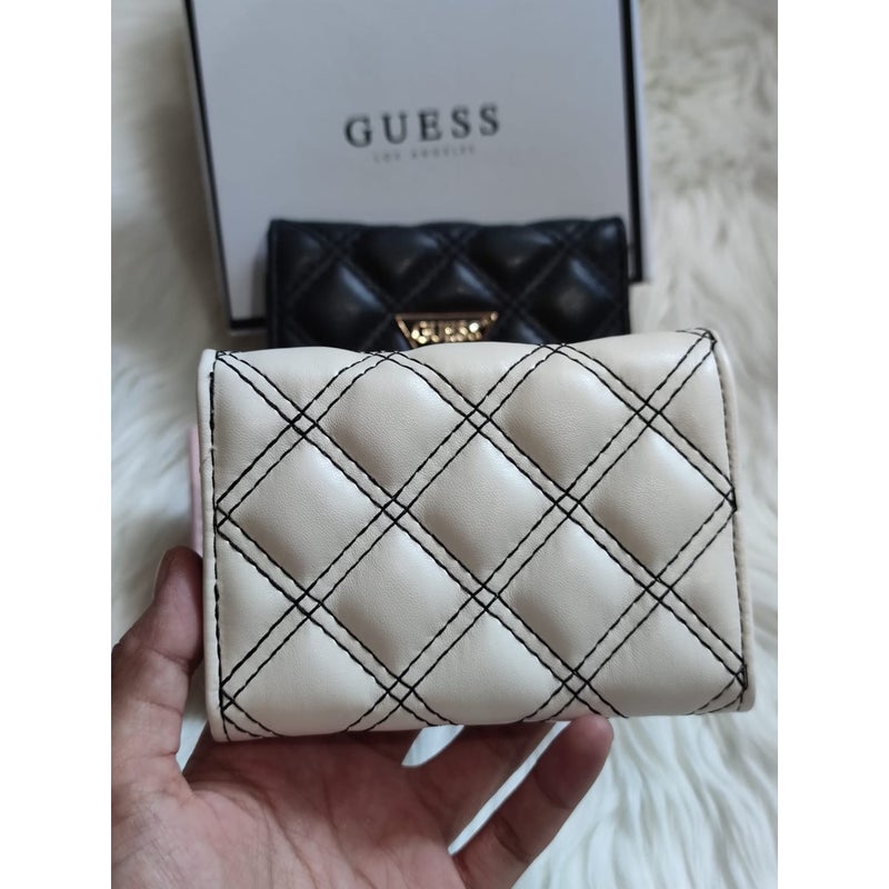 جيست Cessily سحاب صغير حول محفظة الماس النقش الأبيض - Image 3