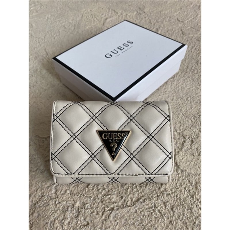 جيست Cessily سحاب صغير حول محفظة الماس النقش الأبيض - Image 1