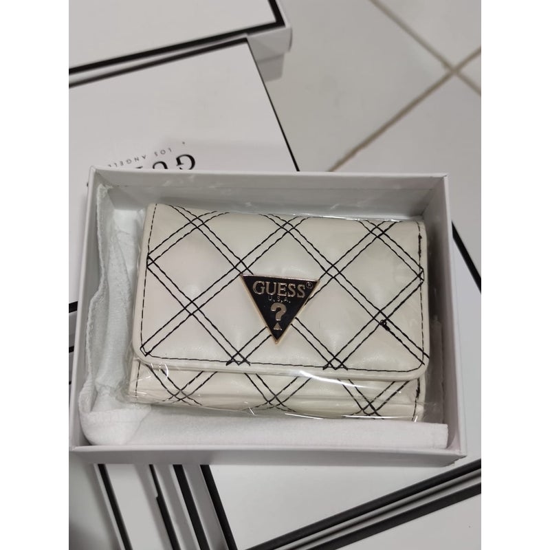 جيست Cessily سحاب صغير حول محفظة الماس النقش الأبيض - Image 2