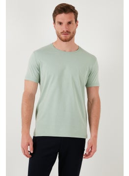 Buratti Cotton Slim Fit Crew Neck T Shirt Men's T Shirt 646R7940  - Image 4
