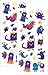 Playhouse Grape Scented Scratch Sniff Sticker Sheets for Crafts Trading Collecting Silly Monsters - Image 3