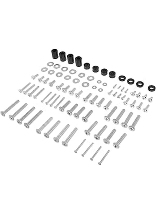 Heavy Duty TV Wall Mount Screws Metal Bracket Kit 88 Pcs for Installation - Image 1