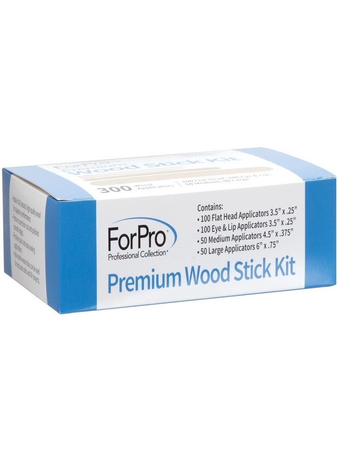ForPro Professional Collection ForPro Premium Wood Stick 300 Pcs Kit, Non-Sterile, Assorted Hair Removal Waxing Applicators for Face & Body, 300-Count - Image 2
