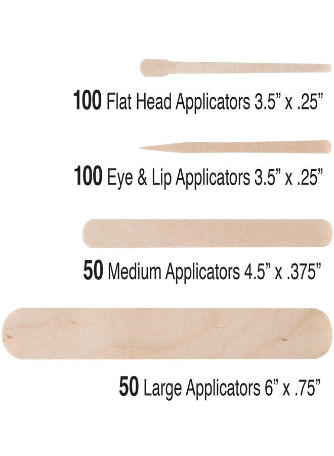 ForPro Professional Collection ForPro Premium Wood Stick 300 Pcs Kit, Non-Sterile, Assorted Hair Removal Waxing Applicators for Face & Body, 300-Count - Image 5