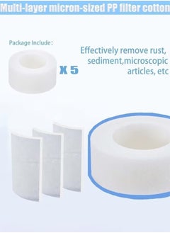 5Pcs Sink Filter Filter Elements Bathroom Water Filtration Cartridge PP Cotton Filtration for Kitchen Tap Filter Removable Sink Faucet Filter Cartridge Element Sink filter not included - pzsku/ZF5B8ED2291EF042B4820Z/45/_/1730177414/be2745fe-7fcf-4914-b93d-590e65e9862e