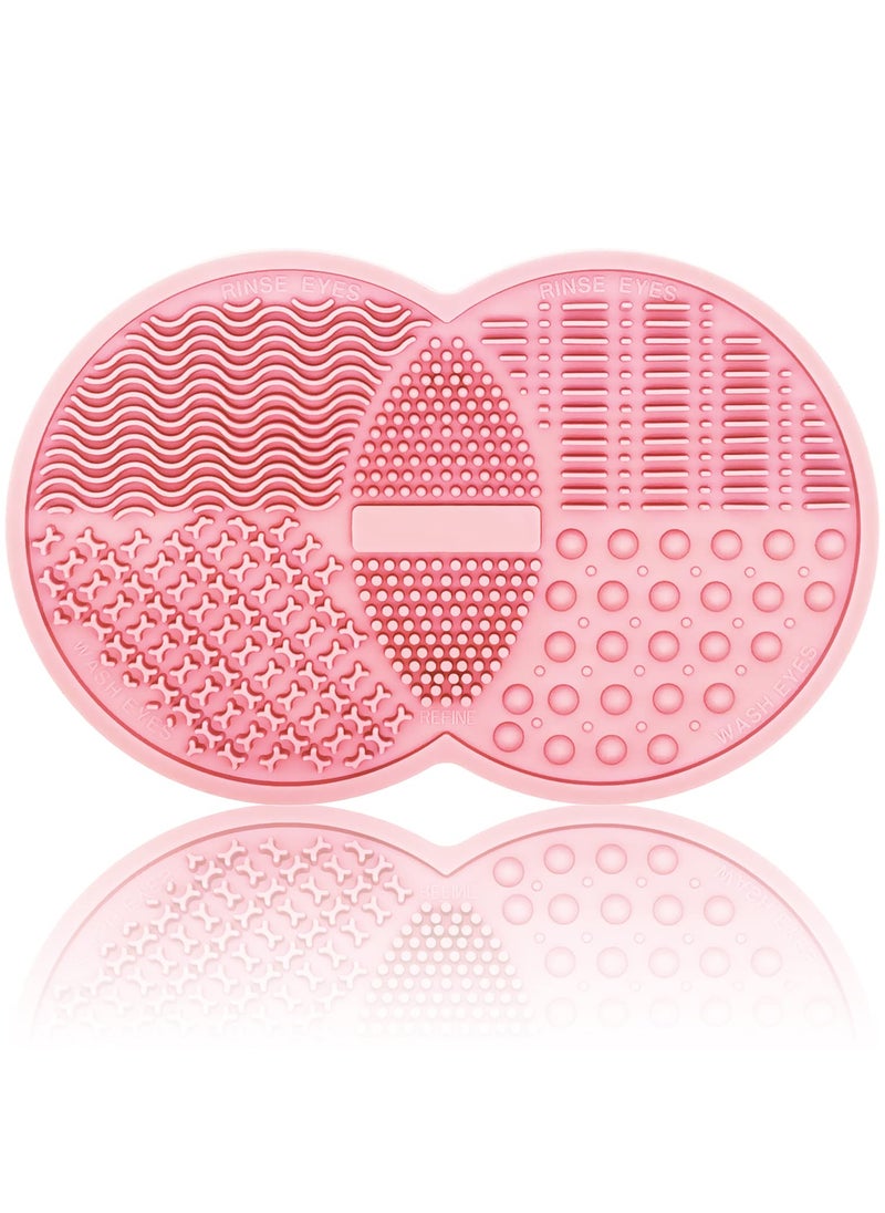 Makeup Brush Cleaning Mat Silicone Makeup Brush Scrubber Makeup Brush Cleaner Pad Cosmetic Brush Cleaner Brush Cleaning Pad Suitable for Makeup Brush Makeup Sponge Powder Puff Pink - pzsku/ZF5B8F07528F88EC7C576Z/45/_/1741001437/38334d4e-9a1f-40c6-86e1-248c37840b22