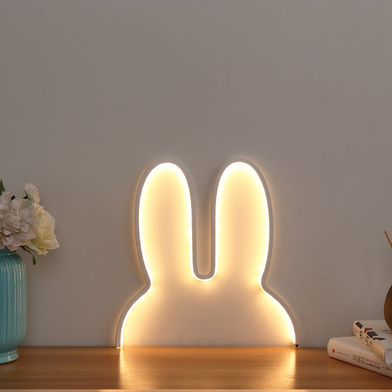 Korean Ins Children'S Room Wall Lamp Bedside Nordic Style Decorative Internet Celebrity Bedroom Girl Creative Rabbit Table Lamp - Image 2