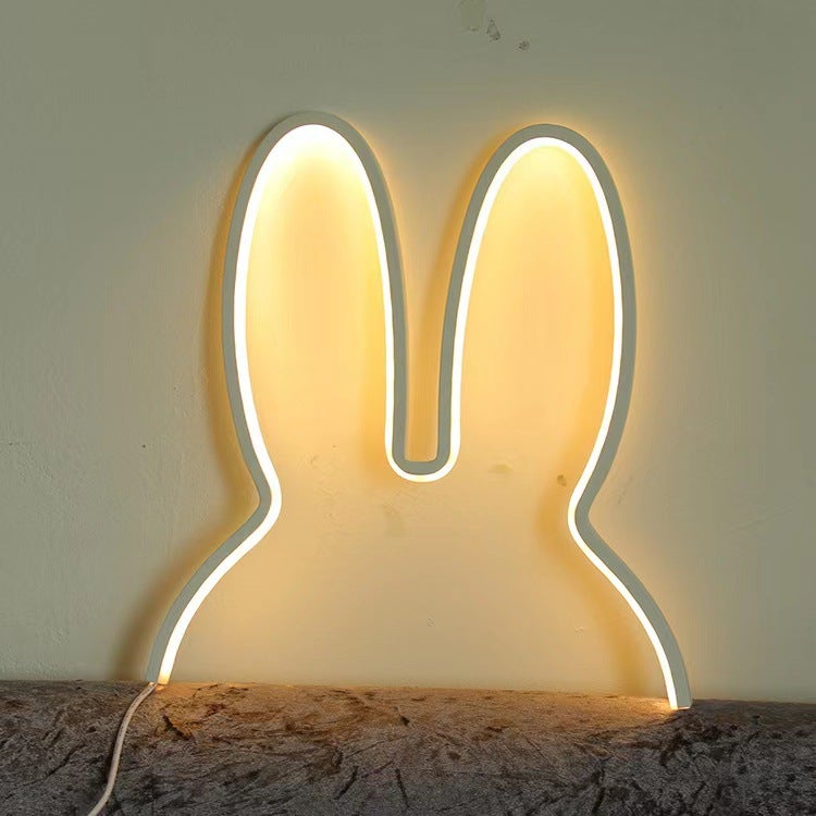 Korean Ins Children'S Room Wall Lamp Bedside Nordic Style Decorative Internet Celebrity Bedroom Girl Creative Rabbit Table Lamp - Image 1