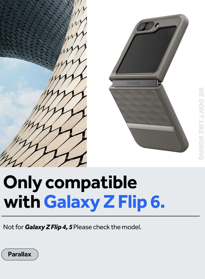 Caseology Parallax for Samsung Galaxy Z Flip 6 Case Cover (2024) - Ash Gray - Image 2