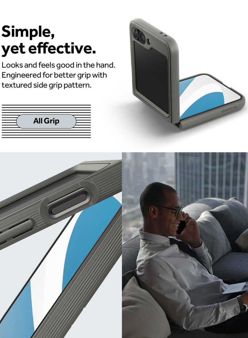 Caseology Parallax for Samsung Galaxy Z Flip 6 Case Cover (2024) - Ash Gray - Image 5