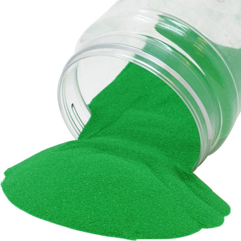 Quantum Retail Sugar Size Green Quartz Sand Gravel Substrate for Aquarium Decoration Home and Garden Decor Vase fillers 500 Grams