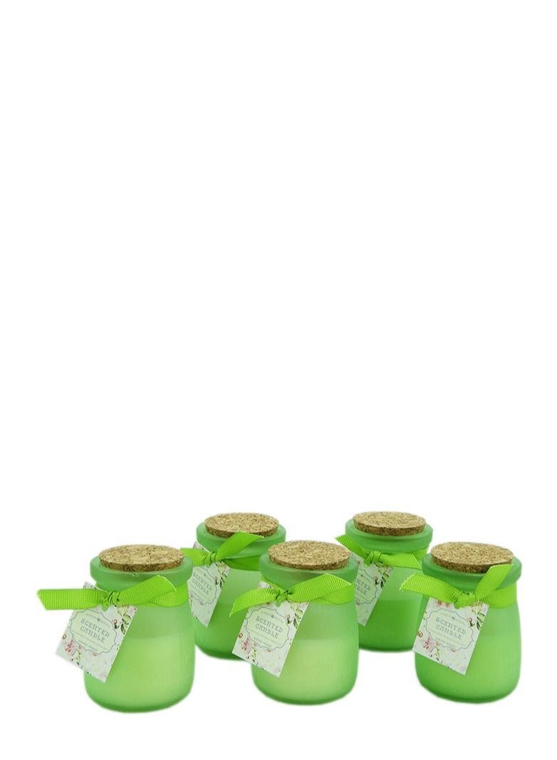 BABAZAM 12-Piece Luxury Jar Scented Candle Set (7.5 x 5cm) Green  - Image 2