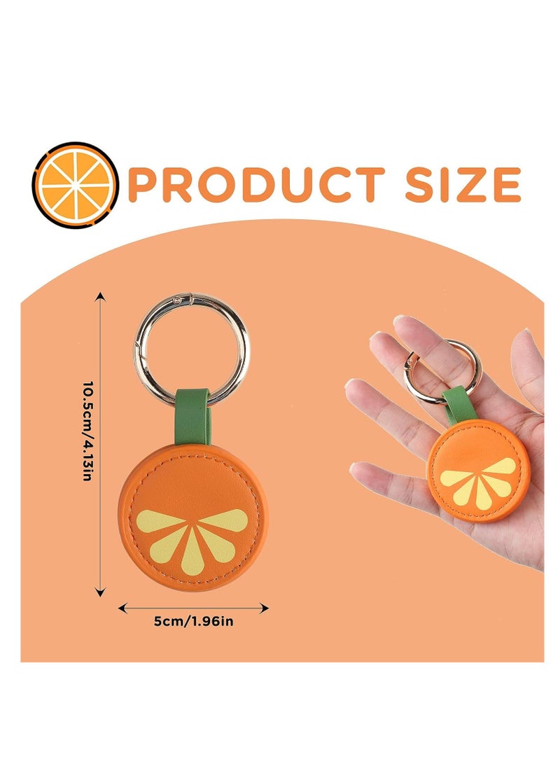 SYOSI Magnetic Hat Clip for Travel, PU Leather Multifunctional Fashion Hat Holder Clip for Men and Women, Portable Cap Clips for Bag Handbag Backpack Luggage Purse, Orange, 1 Pcs  - Image 2