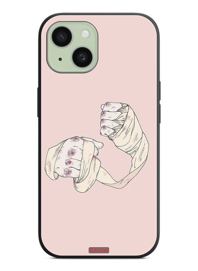 Tolwak Apple iPhone 15 Plus Protective Case Cover Fighter Art - Image 2