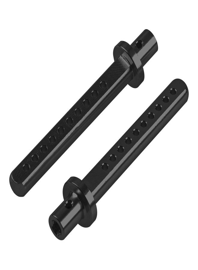 في جو هوبي 4 قطع من أعمدة حامل هيكل سيارة RC من سبائك الألومنيوم مقاس 49.5 مم متوافقة مع Axial SCX10 90046 90047 RC4WD D90 1/10 RC Rock Crawler (أسود) - Image 4