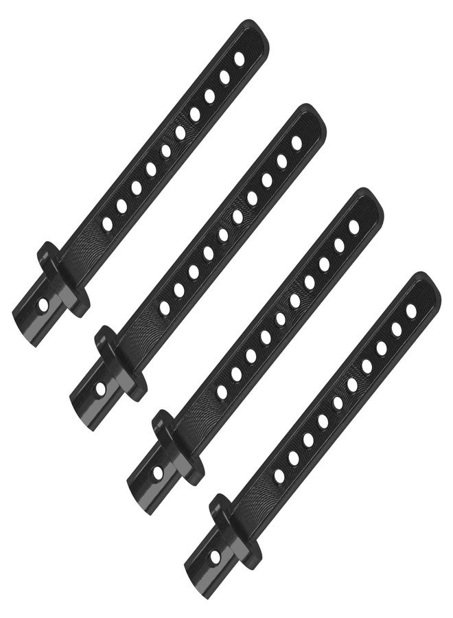 في جو هوبي 4 قطع من أعمدة حامل هيكل سيارة RC من سبائك الألومنيوم مقاس 49.5 مم متوافقة مع Axial SCX10 90046 90047 RC4WD D90 1/10 RC Rock Crawler (أسود) - Image 5