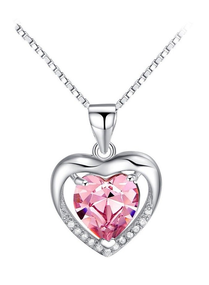 J.Rosée Swarovski Elements Crystal 18K Gold Plated 925 Sterling Silver Heart Pendant Necklace for Women Gift Packing J.Rosée Fashion Jewelry DZ005 - Image 1