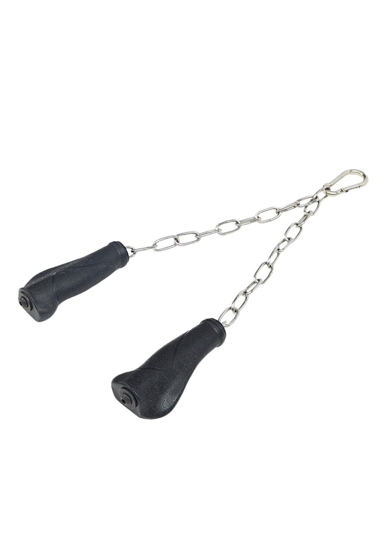 SYOSI - Tricep Rope Cable Attachment, Tricep Pull Down Rope with Ergonomic Handles, Metal Workout Cable Attachment, Cable Machine Accessories for Home Gym - Image 1