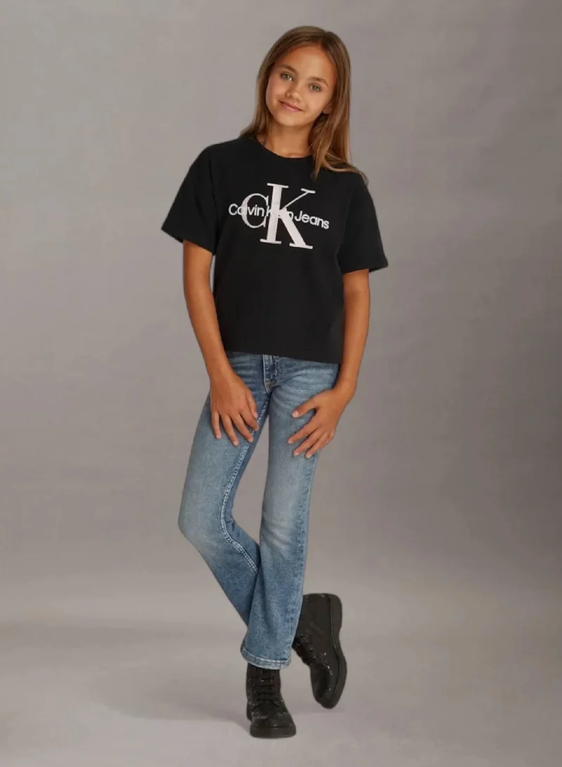 Calvin Klein Jeans Ck Black Monogram T-shirt for Women | Best Price UAE