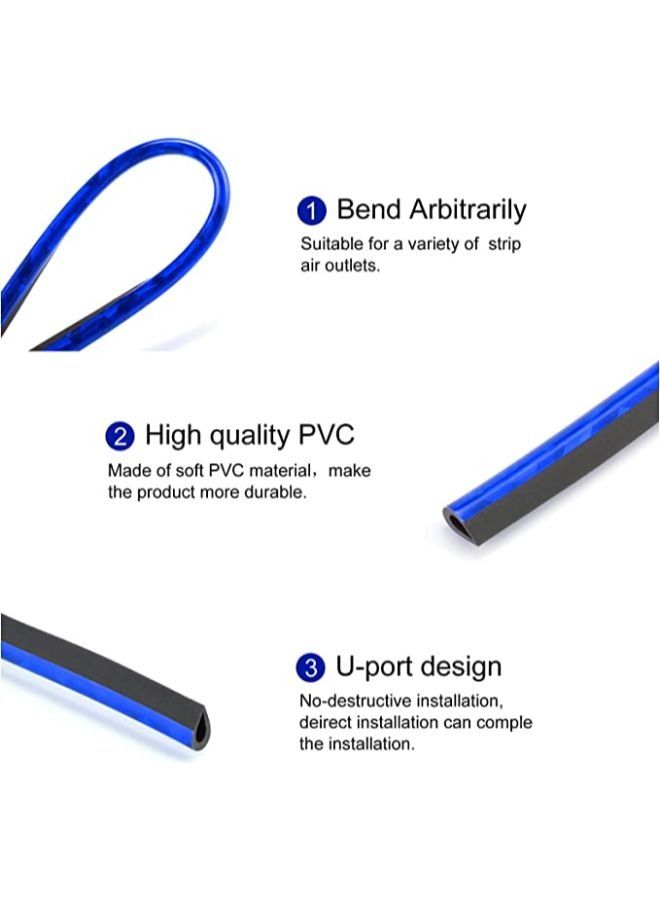 Generic Car Air Conditioner Air Outlet Decorative Strips Bendable DIY Decorative Strips Universal for Most Air Outlets 20 Pieces  - Image 3