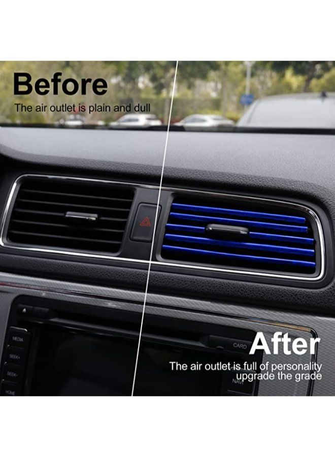 Generic Car Air Conditioner Air Outlet Decorative Strips Bendable DIY Decorative Strips Universal for Most Air Outlets 20 Pieces  - Image 4